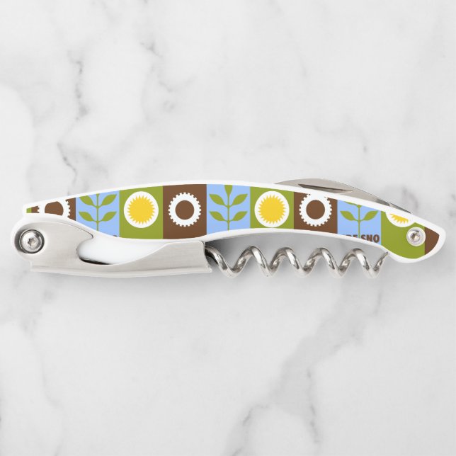 Flag of city of Fresno Waiter's Corkscrew (Front)