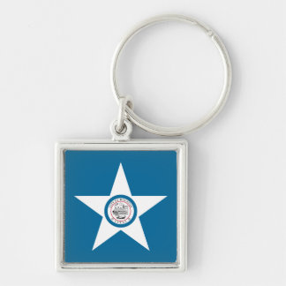 Flag of city of Houston, Texas Keychain