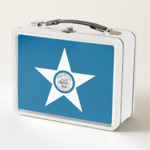 Flag of city of Houston, Texas Metal Lunch Box