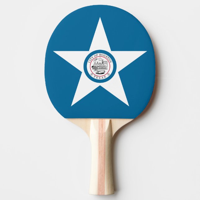 Flag of city of Houston, Texas Ping Pong Paddle (Front)