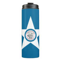 Flag of city of Houston, Texas Thermal Tumbler