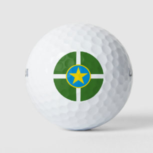 Flag of city of Jackson, Mississippi Golf Balls
