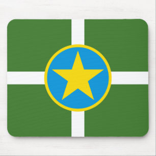 Flag of city of Jackson, Mississippi Mouse Pad