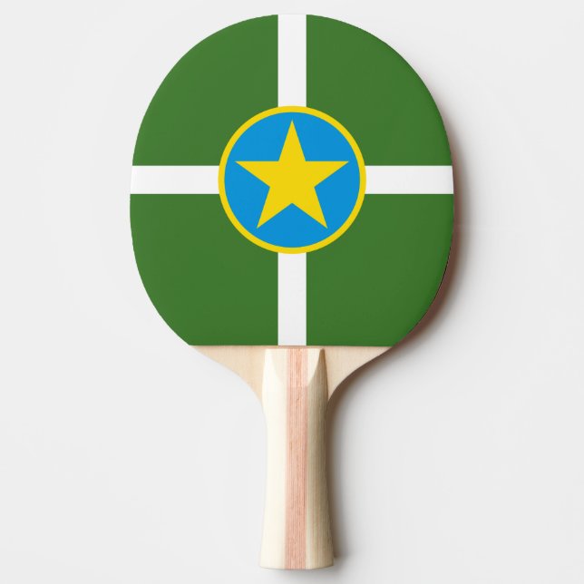Flag of city of Jackson, Mississippi Ping Pong Pad Paddle (Front)