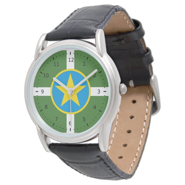 Flag of city of Jackson, Mississippi Watch (Angled)