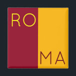Flag of city of Rome, Italy Magnet<br><div class="desc">Coat of Arms - without crown - of the city of Rome,  Italy.

Attribution of image: By Ssolbergj - Own work,  CC BY-SA 3.0,  https://commons.wikimedia.org/w/index.php?curid=33201691.</div>