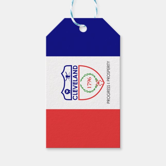 Flag of Cleveland, Ohio Gift Tags (Front)