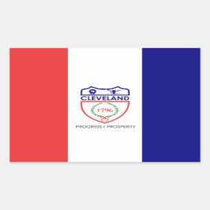 Flag of Cleveland, Ohio Rectangular Sticker