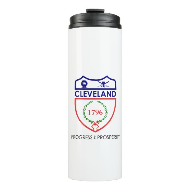 Flag of Cleveland, Ohio Thermal Tumbler (Front)