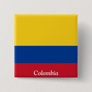 Flag of Colombia 15 Cm Square Badge