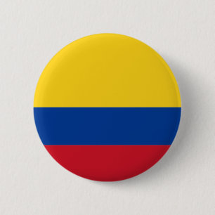 Flag of Colombia 6 Cm Round Badge