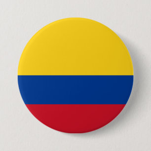 Flag of Colombia 7.5 Cm Round Badge