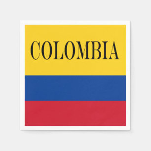 Flag of Colombia Bandera De Colombia Napkin