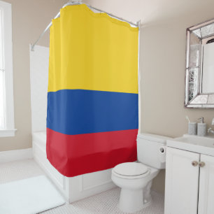 Flag of Colombia Bandera De Colombia Shower Curtain