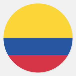 Flag of Colombia Classic Round Sticker