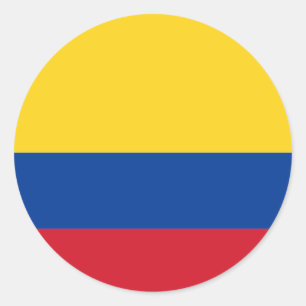 Flag of Colombia Classic Round Sticker
