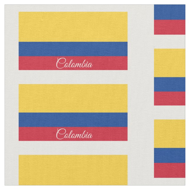 Flag of Colombia Fabric (Close Up)