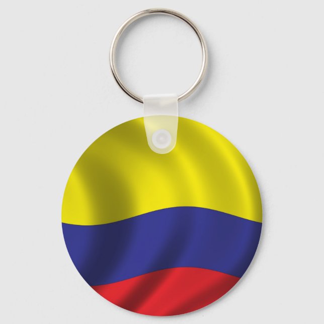 Flag of Colombia Key Ring (Front)