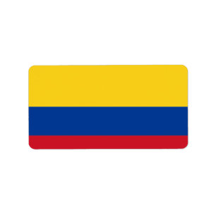 Flag of Colombia  Label