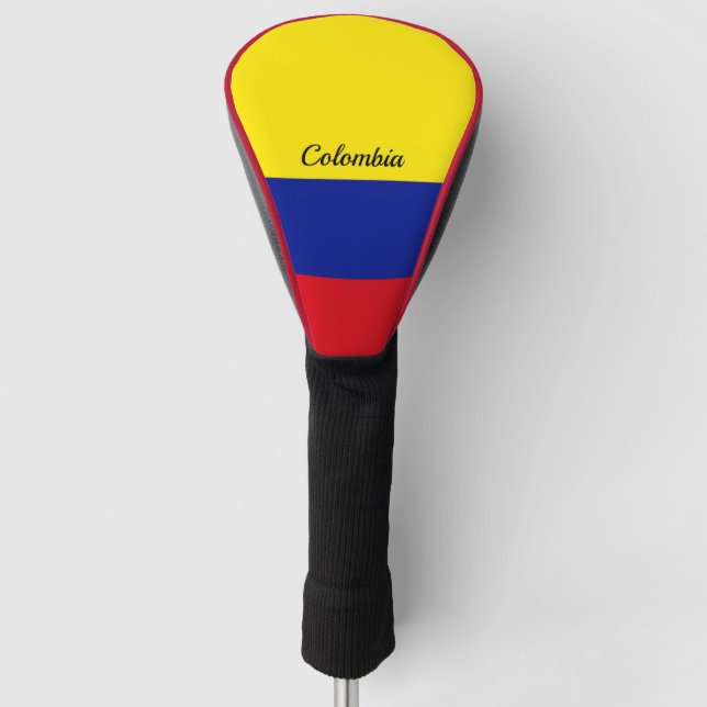 Flag of Colombia, labelled Golf Head Cover (Front)