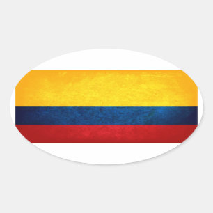 Flag of Colombia Oval Sticker