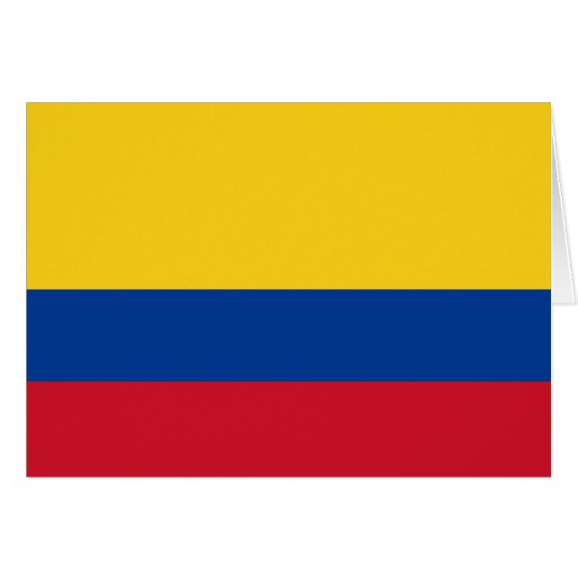 Flag of Colombia Yellow Blue Red (Front Horizontal)