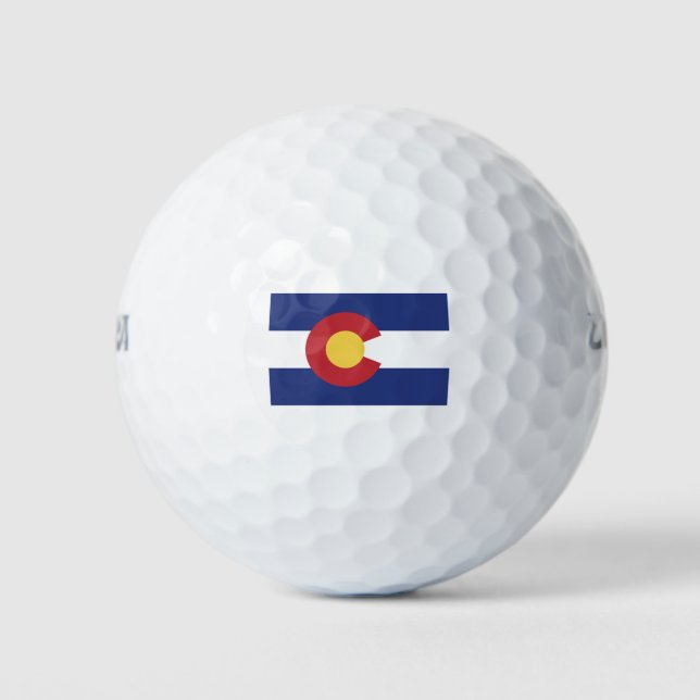 Flag of Colorado Golf Balls (Front)