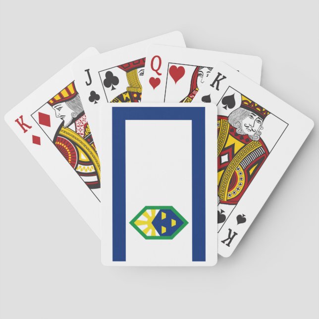 Flag of Colorado Springs, Colorado Playing Cards (Back)