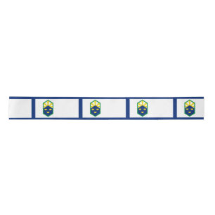 Flag of Colorado Springs, Colorado Satin Ribbon