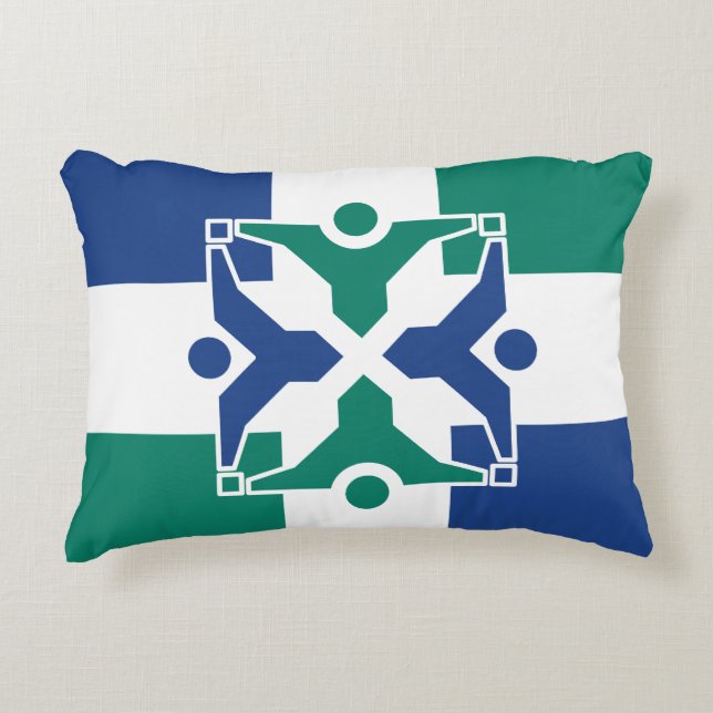 Flag of Columbia, Missouri Decorative Cushion (Front)