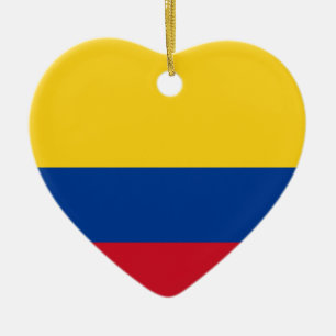 Flag of Columbia, Republic of Colombia Ceramic Ornament