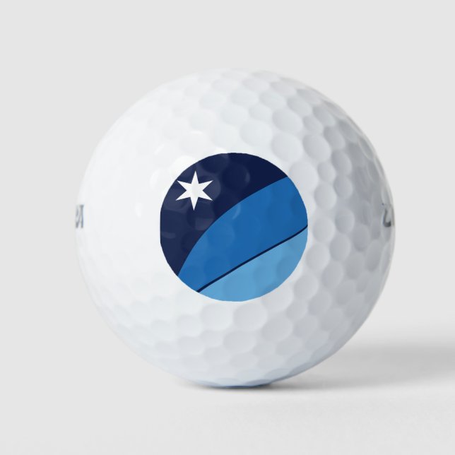 Flag of Columbia, South Carolina Golf Balls (Front)