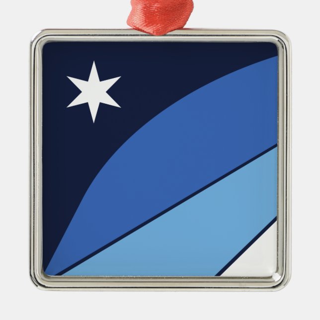 Flag of Columbia (South Carolina) Metal Ornament (Front)