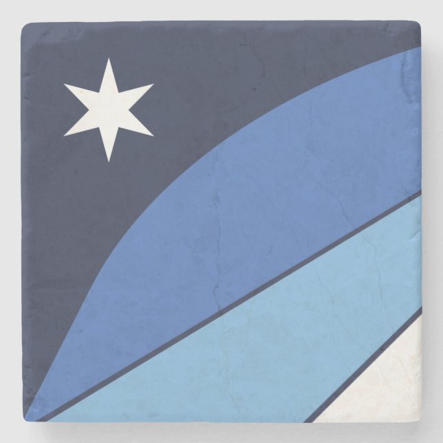 Flag of Columbia (South Carolina) Stone Coaster (Front)