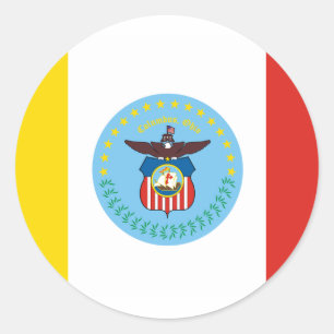 Flag of Columbus, Ohio Classic Round Sticker