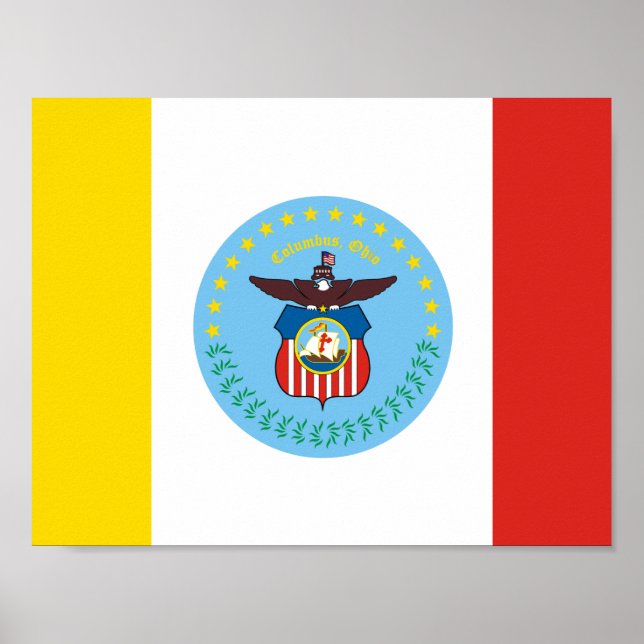 Flag of Columbus, Ohio Poster (Front)