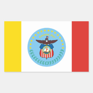 Flag of Columbus, Ohio Rectangular Sticker