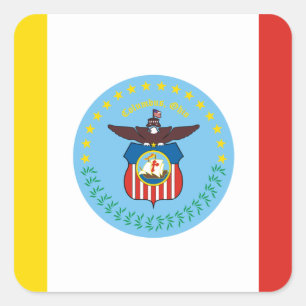 Flag of Columbus, Ohio Square Sticker
