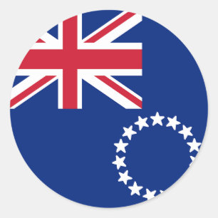 Flag of Cook Islands Classic Round Sticker