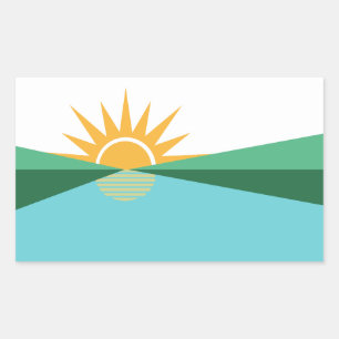 Flag of Coral Springs, Florida Rectangular Sticker