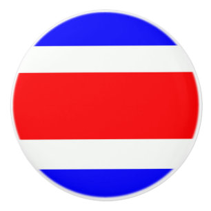 Flag of Costa Rica Ceramic Knob