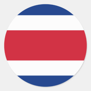 Flag of Costa Rica Classic Round Sticker