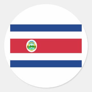 Flag of Costa Rica Classic Round Sticker
