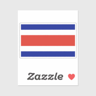 Flag of Costa Rica custom-cut