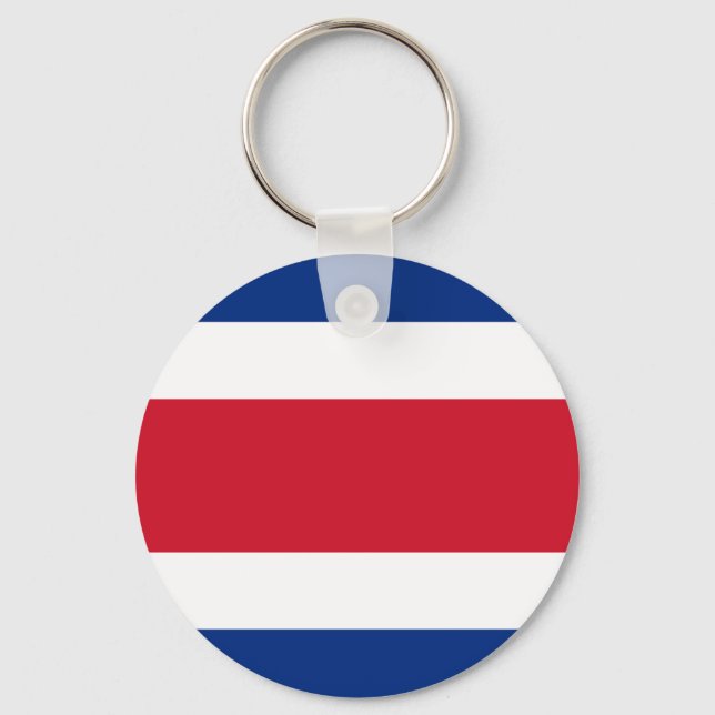 Flag of Costa Rica Key Ring (Front)