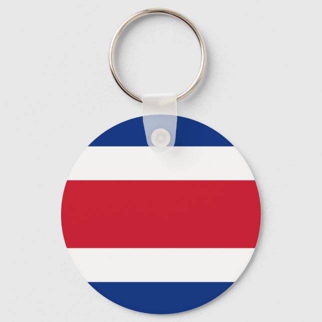 Flag of Costa Rica Key Ring (Front)