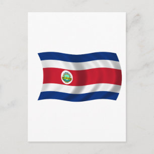 Flag of Costa Rica Postcard