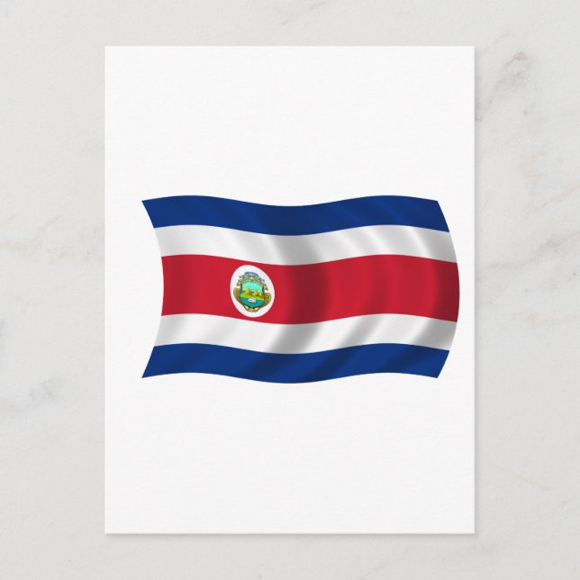 Flag of Costa Rica Postcard (Front)