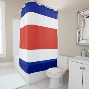 Flag of Costa Rica Shower Curtain