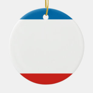 Flag of Crimea Ceramic Tree Decoration
